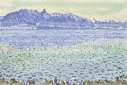 Ferdinand Hodler Thunersee mit Stockhornkette oil on canvas